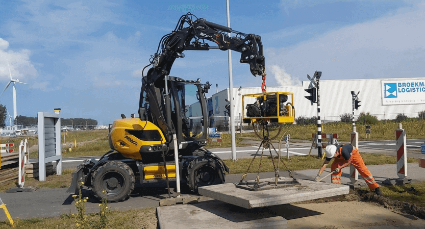 Mecalac 7Mwr pelle a pneus 7 tonnes