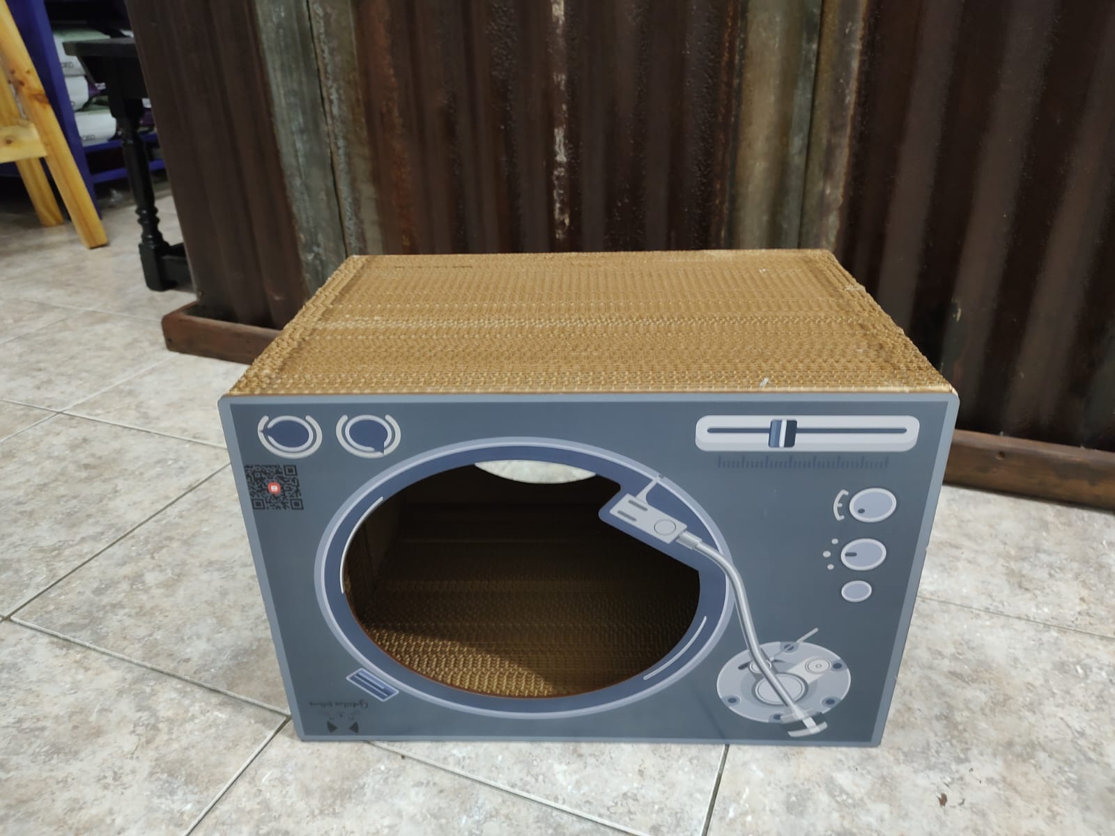Casita rascador Tocadiscos Retro
