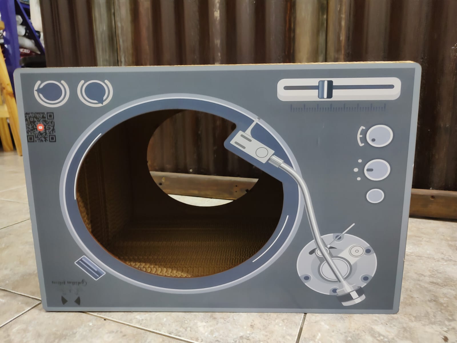 Casita rascador Tocadiscos Retro