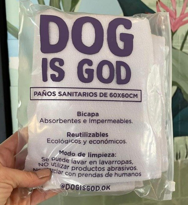 Paño reutilizable Dog is God