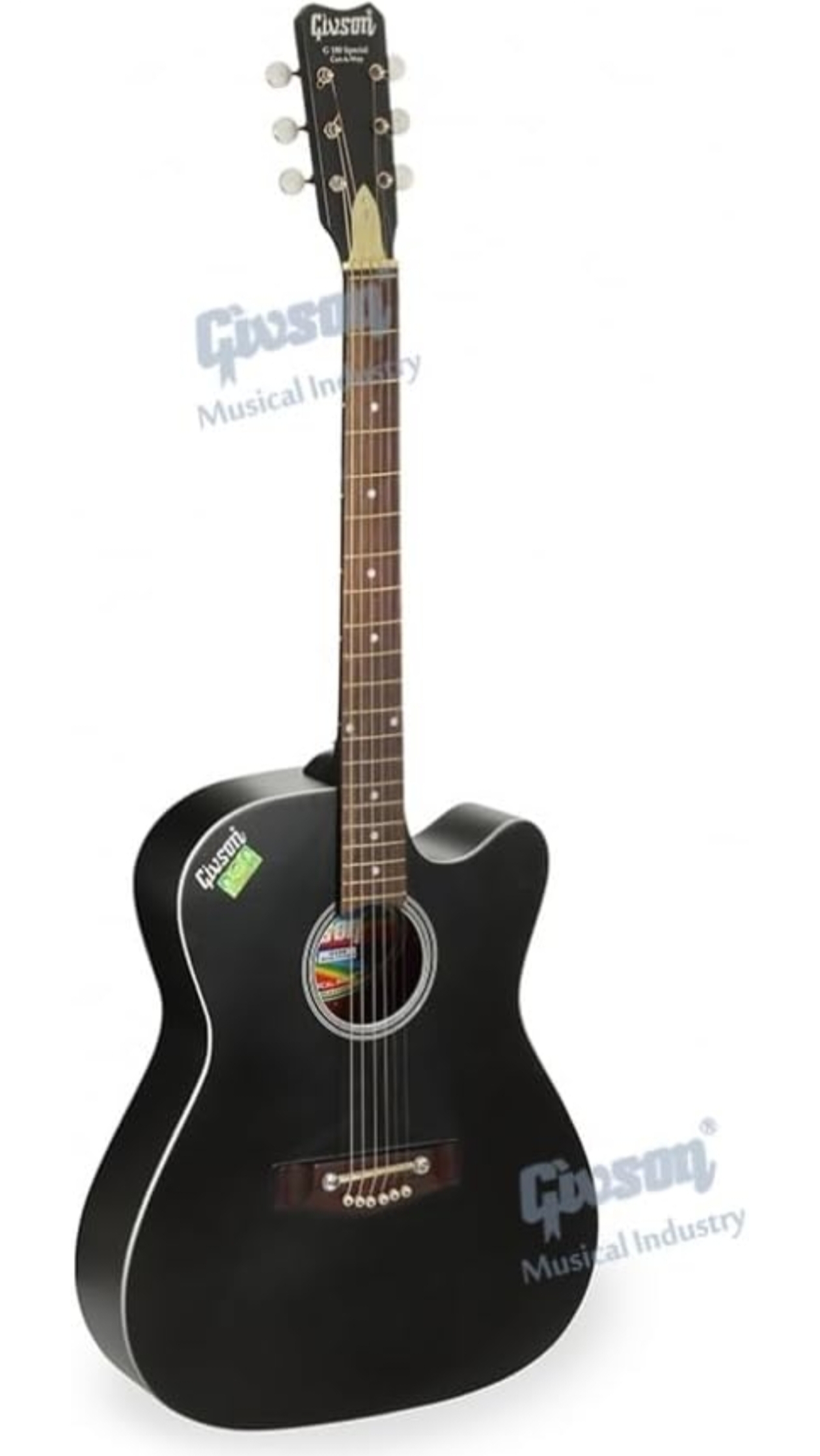Givson 6-String Acoustic Spanish Guitar, Cut-Away Style, Model G.150