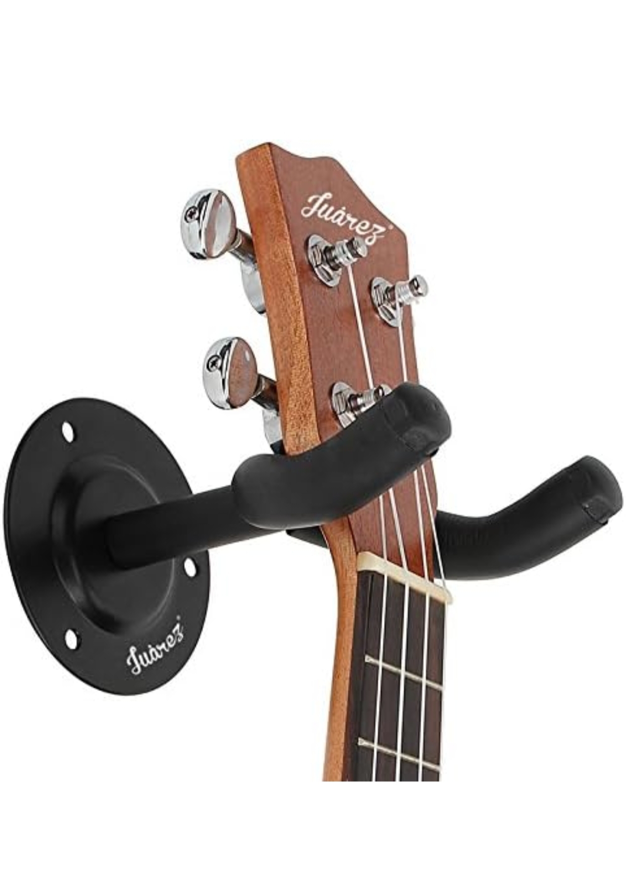 Juârez JRZ100 Guitar Wall Hanger/Mount/Holder/Hook/Stand/Rack for Acoustic/Electric/Bass Guitars, with Fittings/Accessories, Black