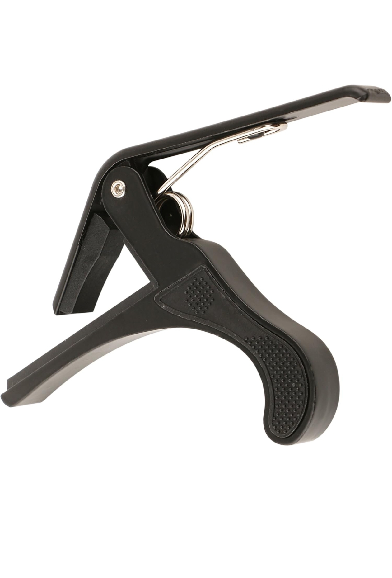 JRZ250 One Handed Trigger Guitar Metal Capo Quick Change for Ukulele, Electric and Acoustic Guitars, Black