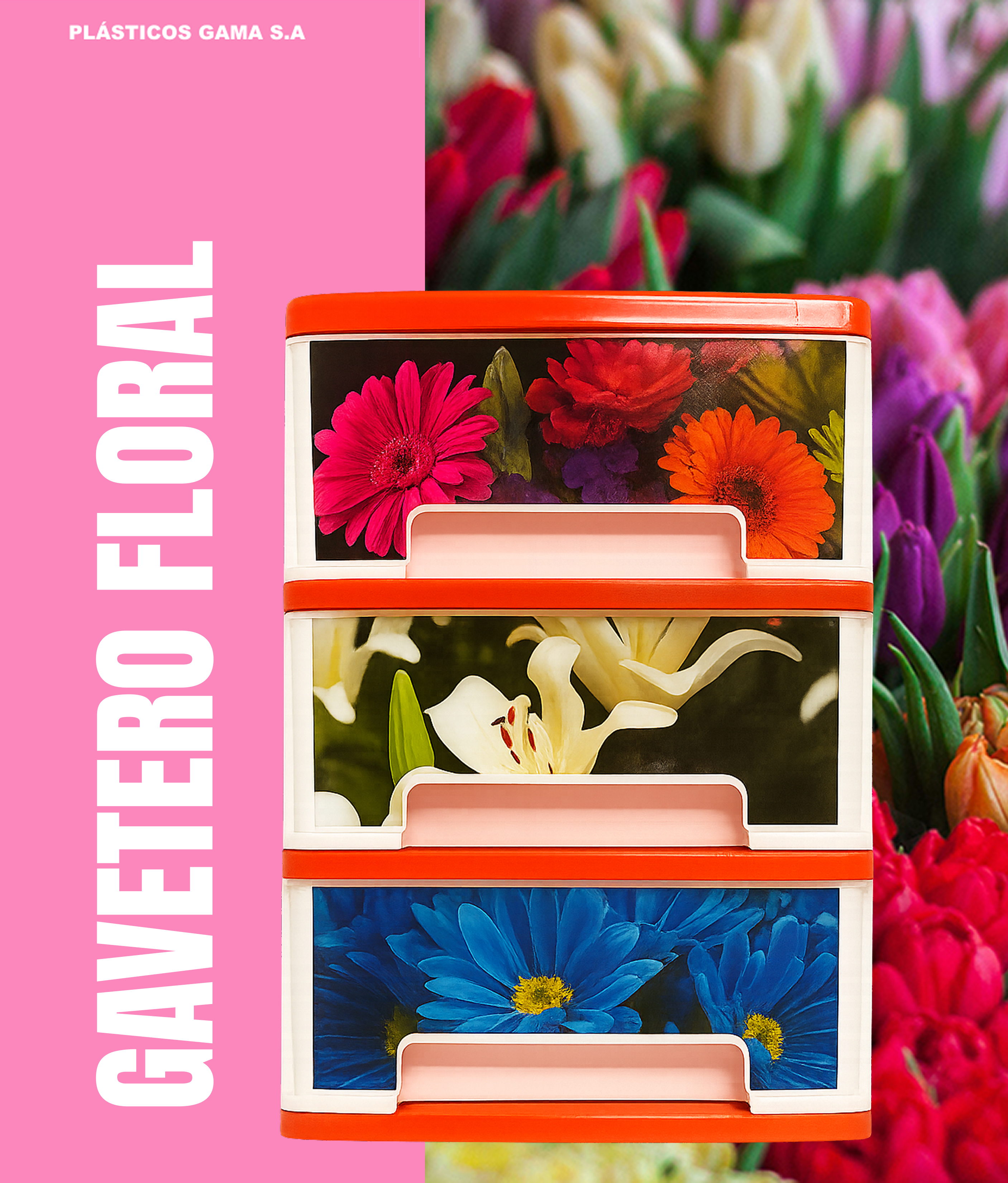 Gavetero Floral