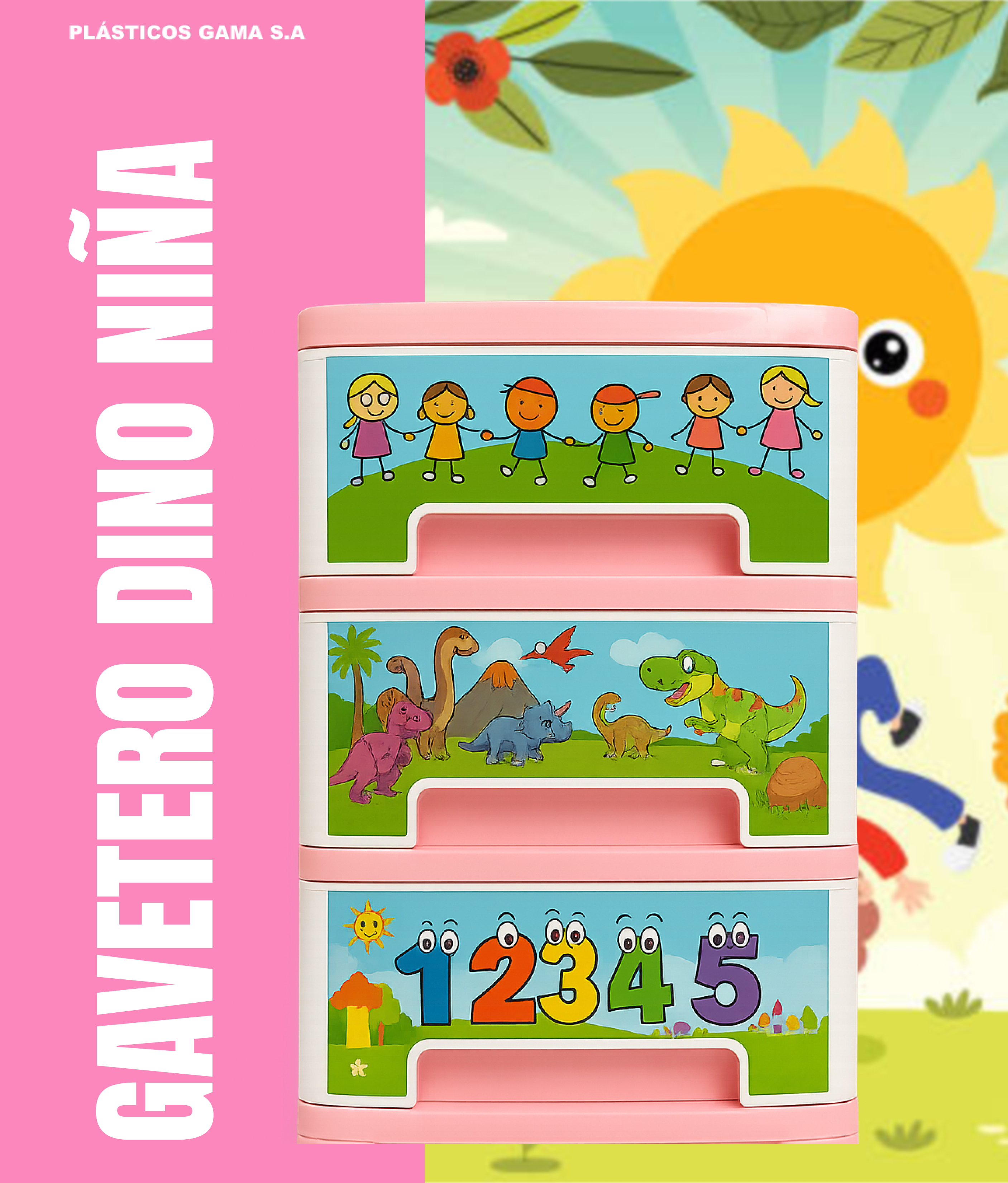 Gavetero Dino Niña