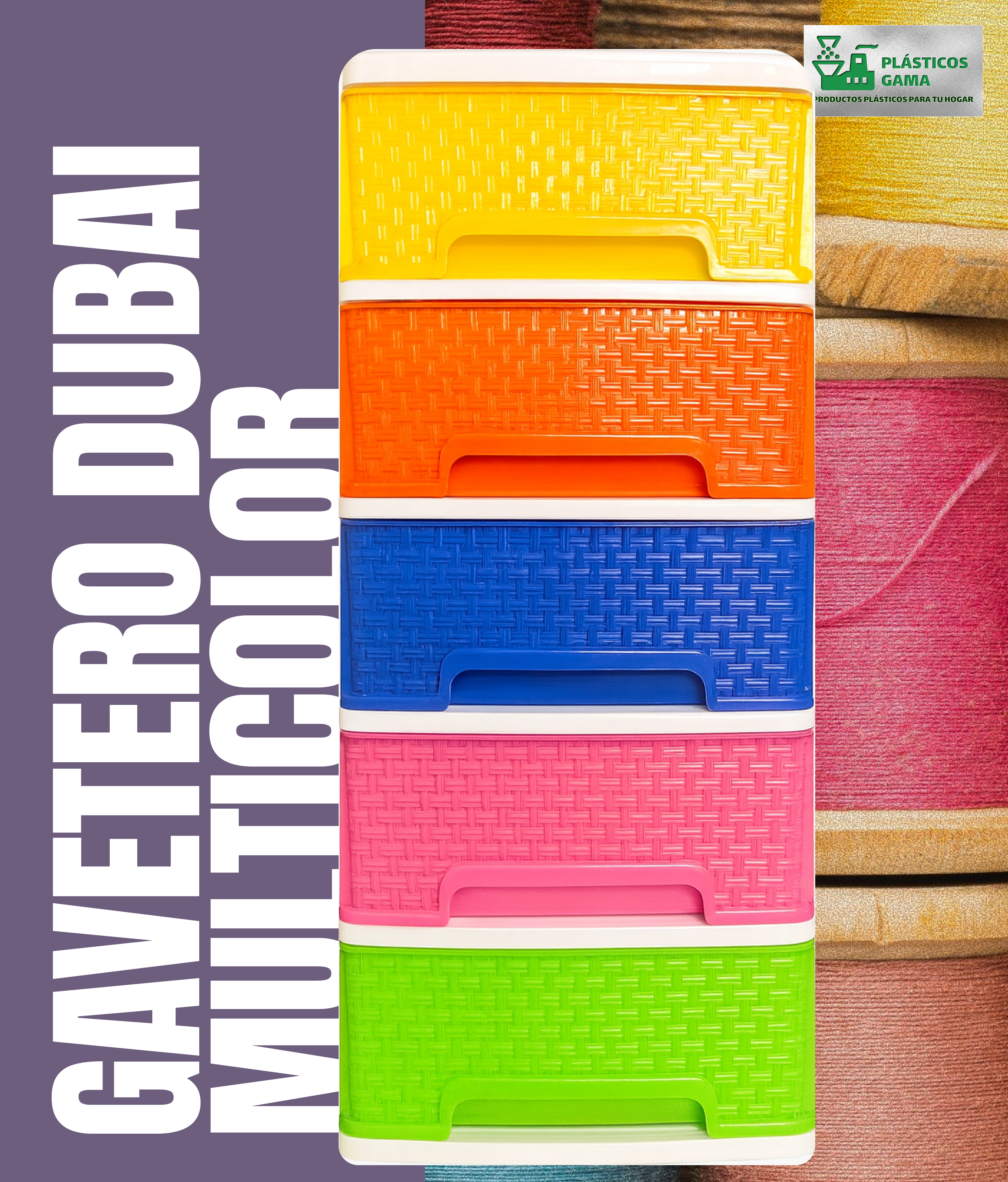 Gavetero Dubai 5 Multicolor