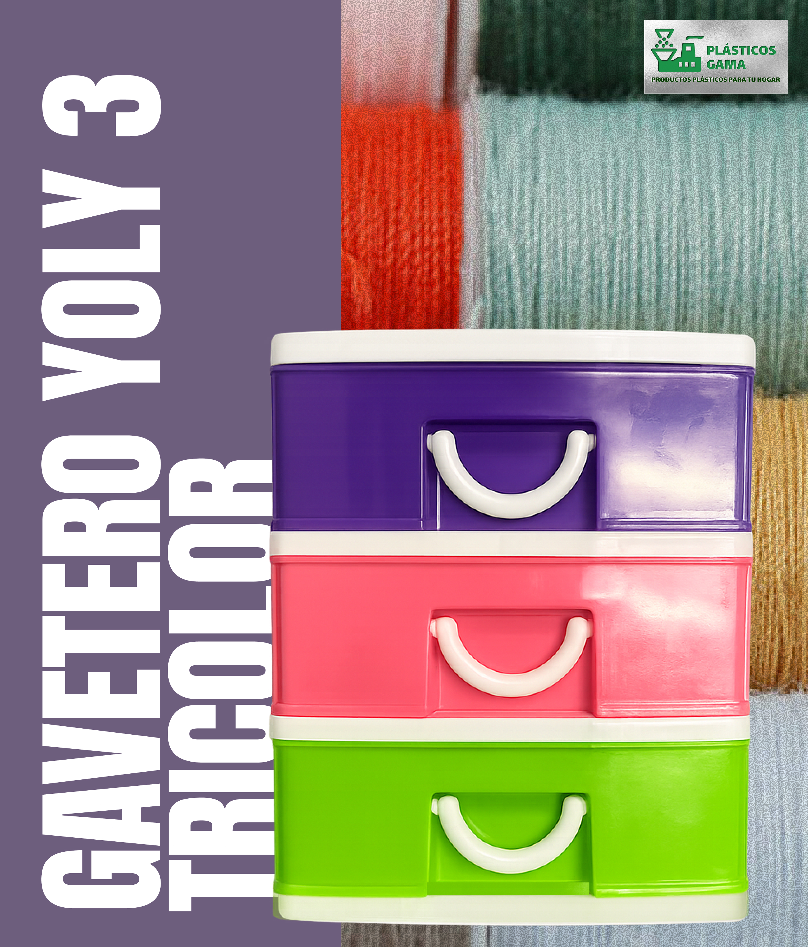 Gavetero Yoly 3 Tricolor