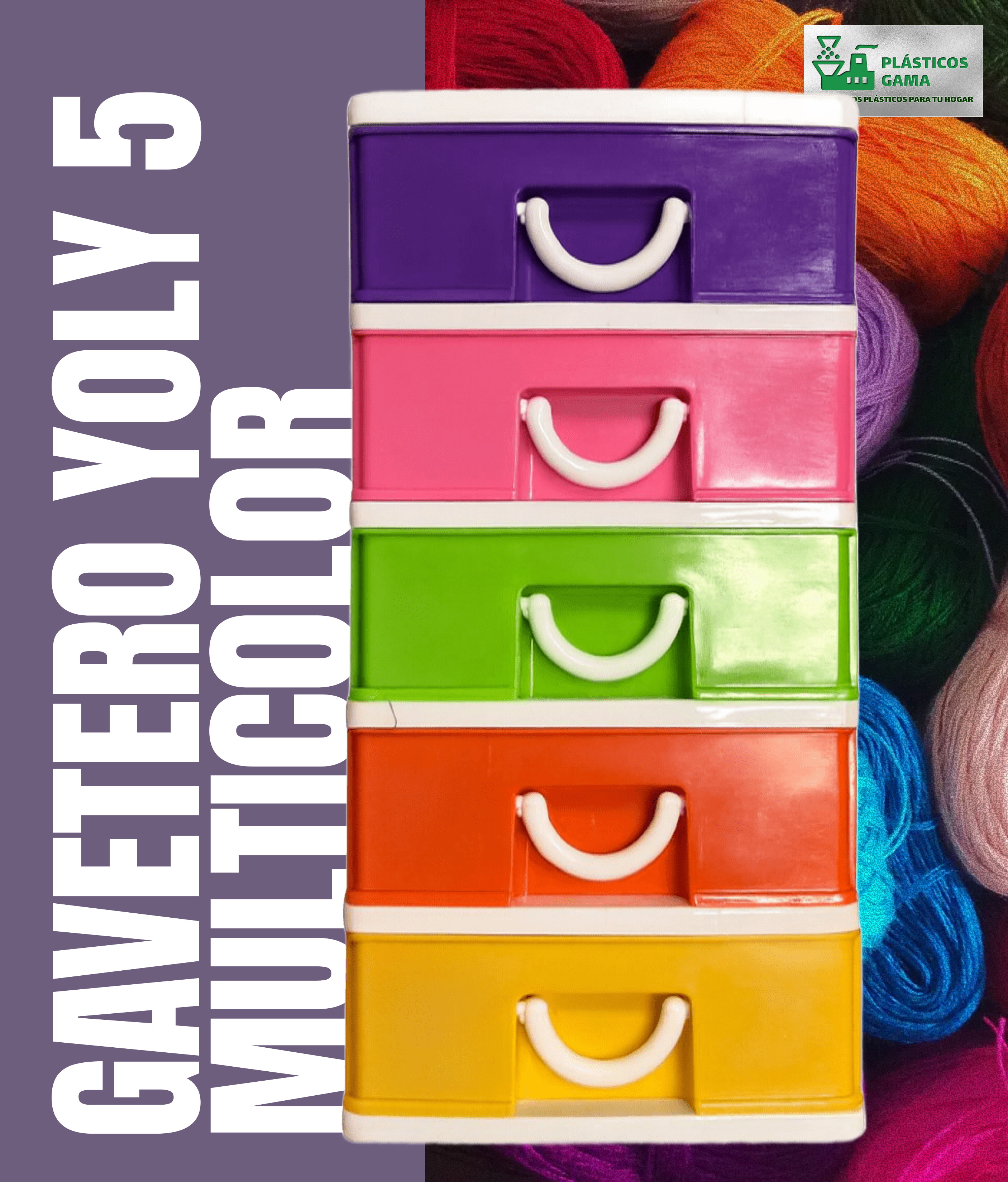 Gavetero Yoly 5 Multicolor