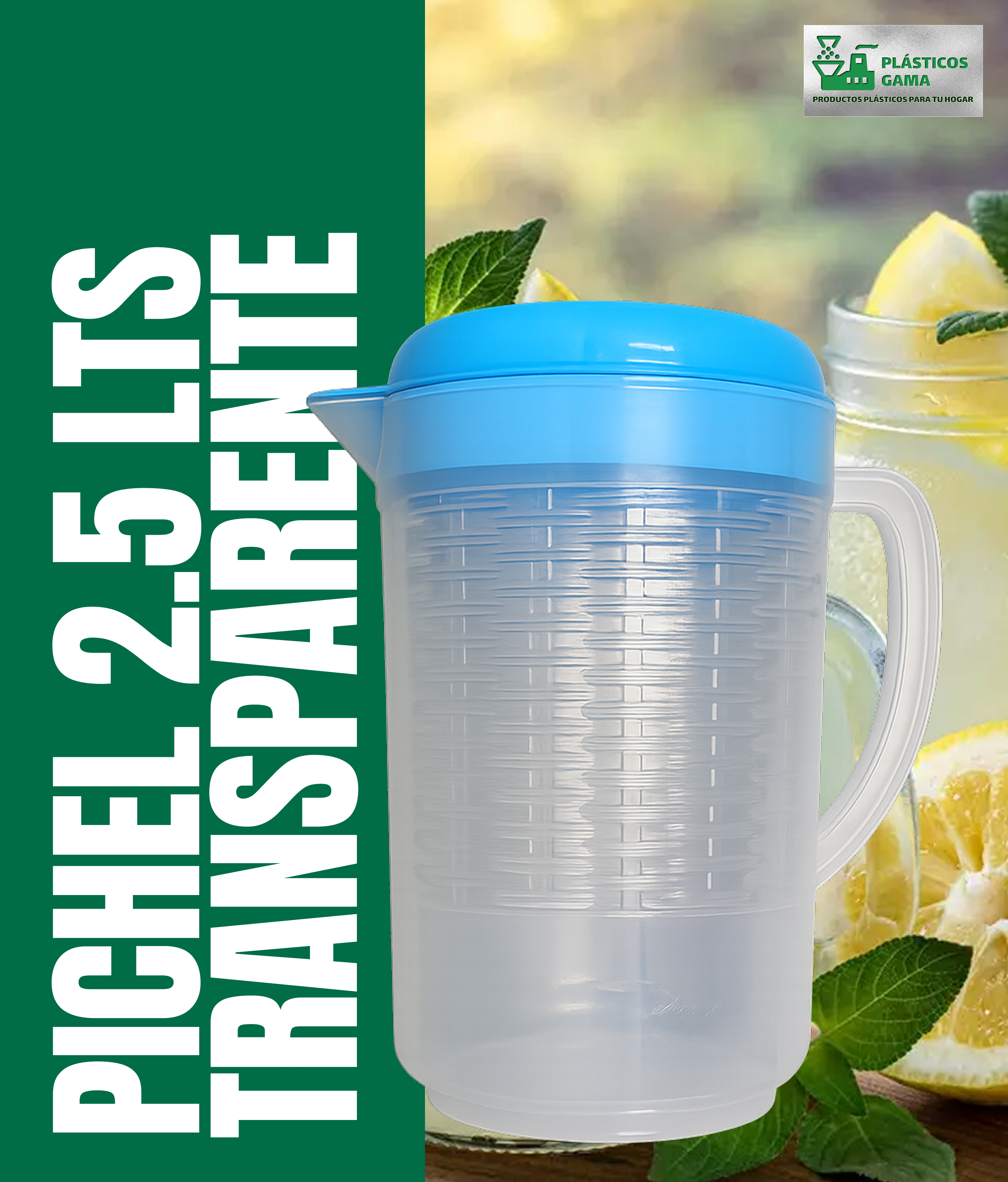 Pichel 2.5 Litros Transparente