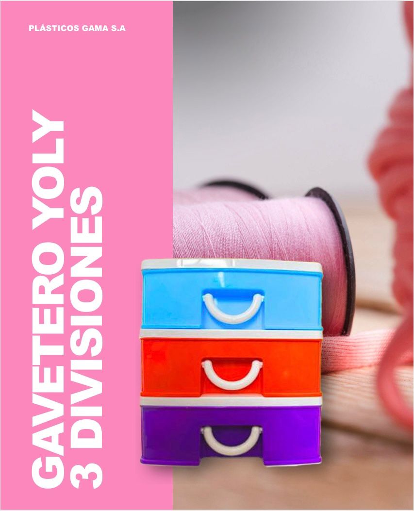 Gavetero Yoly 3 Divisiones