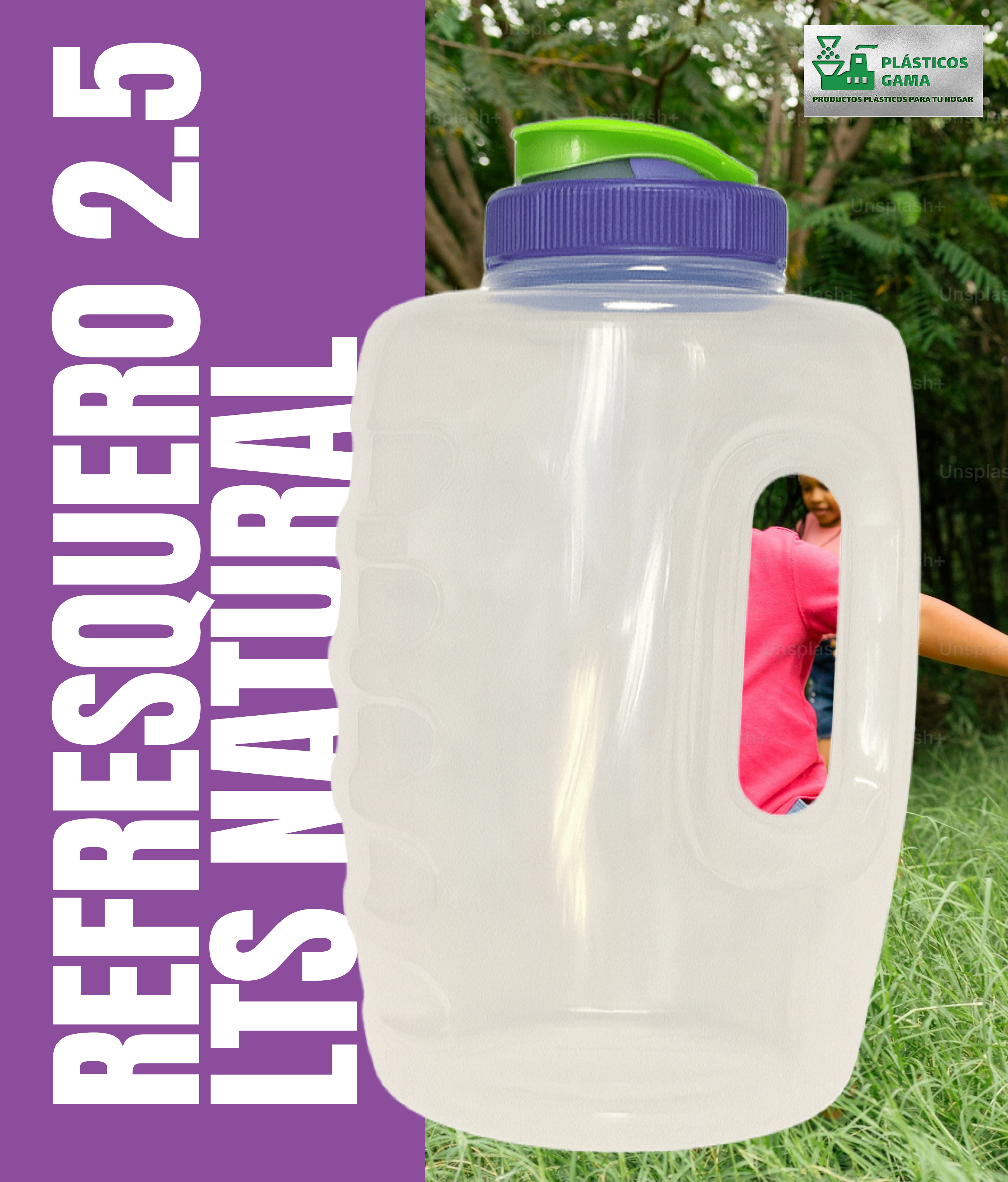 Refresquero 2.5 Litros Transparente