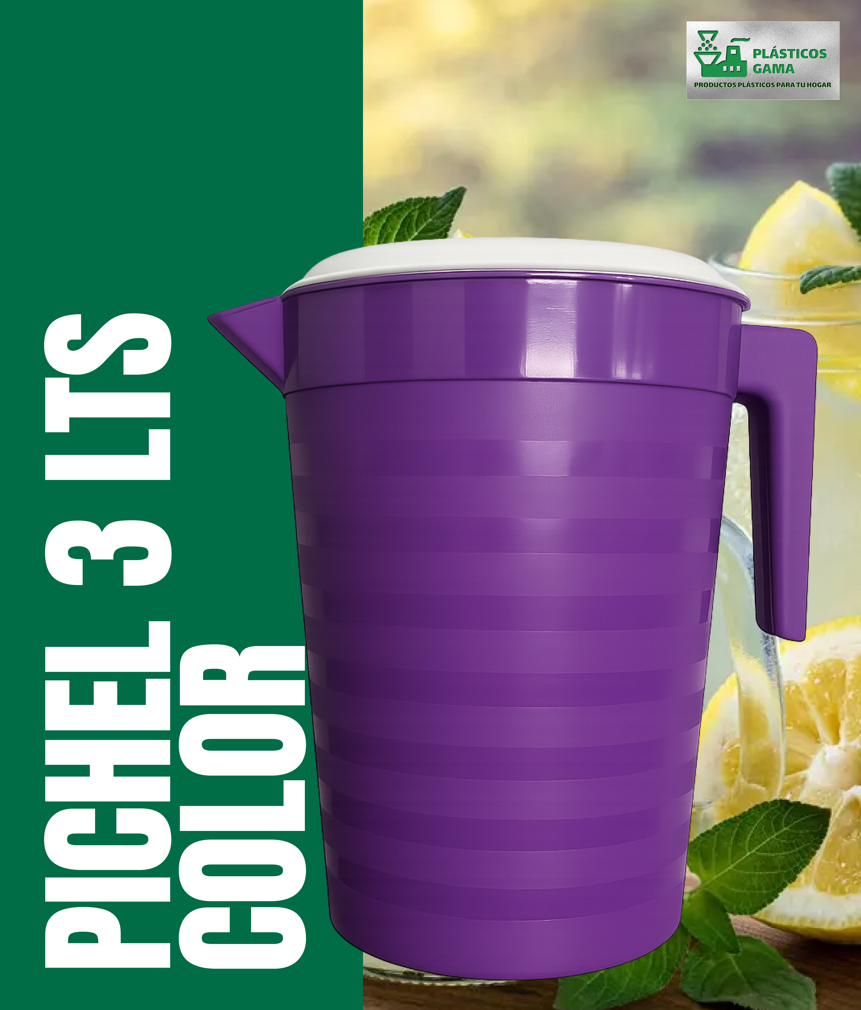 Pichel 3 Litros Color