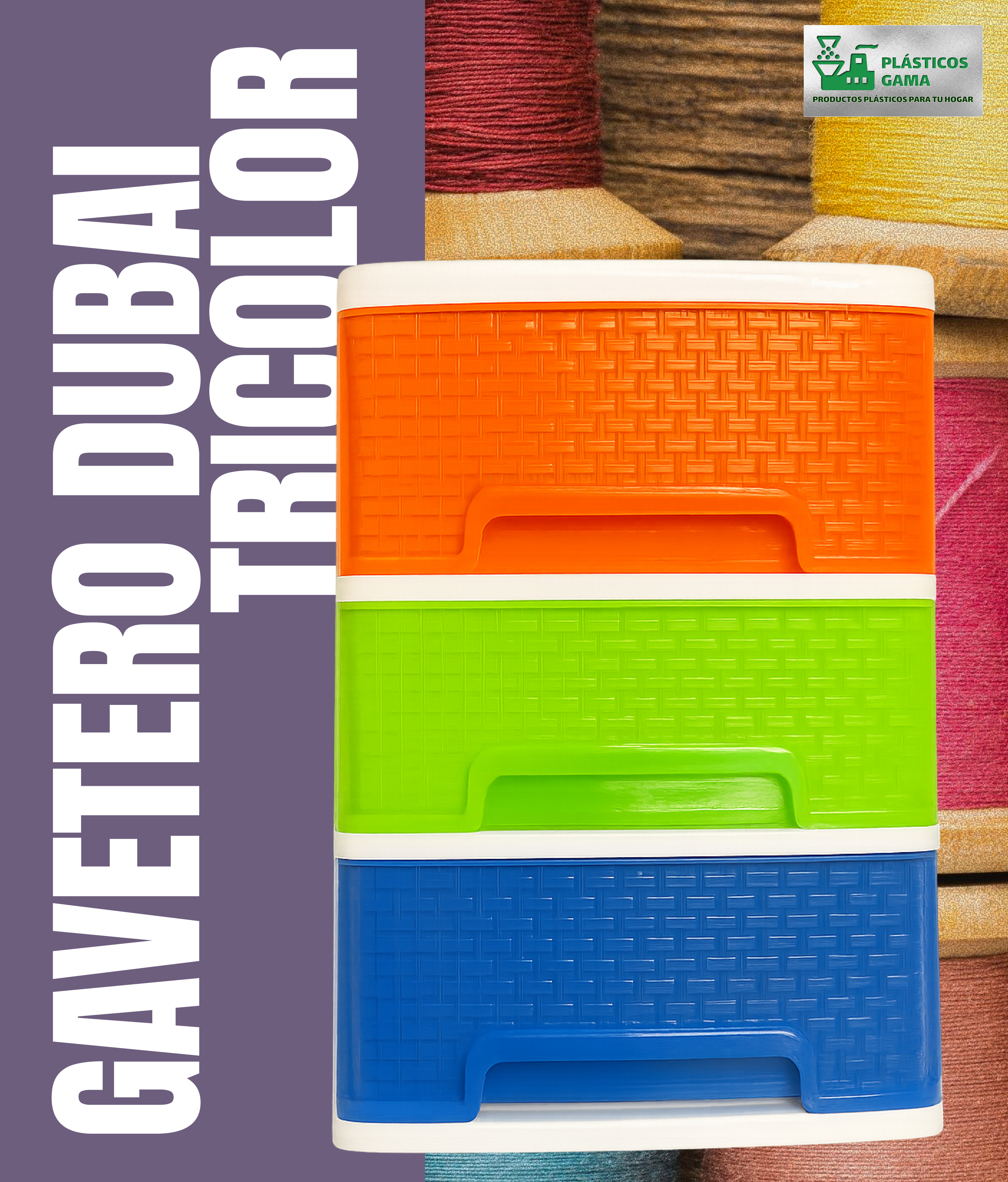 Gavetero Dubai 3 Tricolor