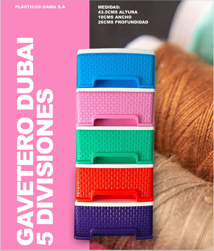 Gavetero Dubai 5 Divisiones 