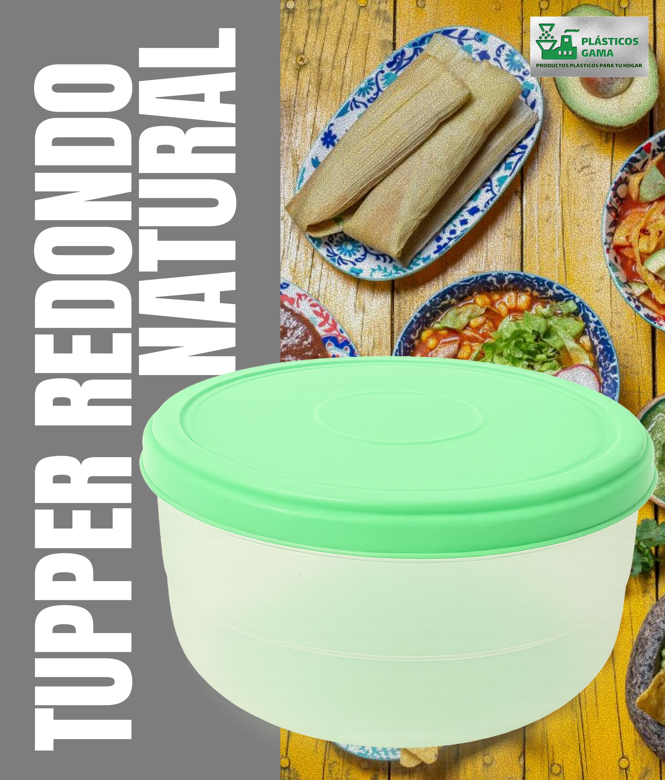 Tupper Redondo Transparente