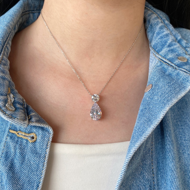 Helen 5ct Diamond-Like Sterling Silver Necklace