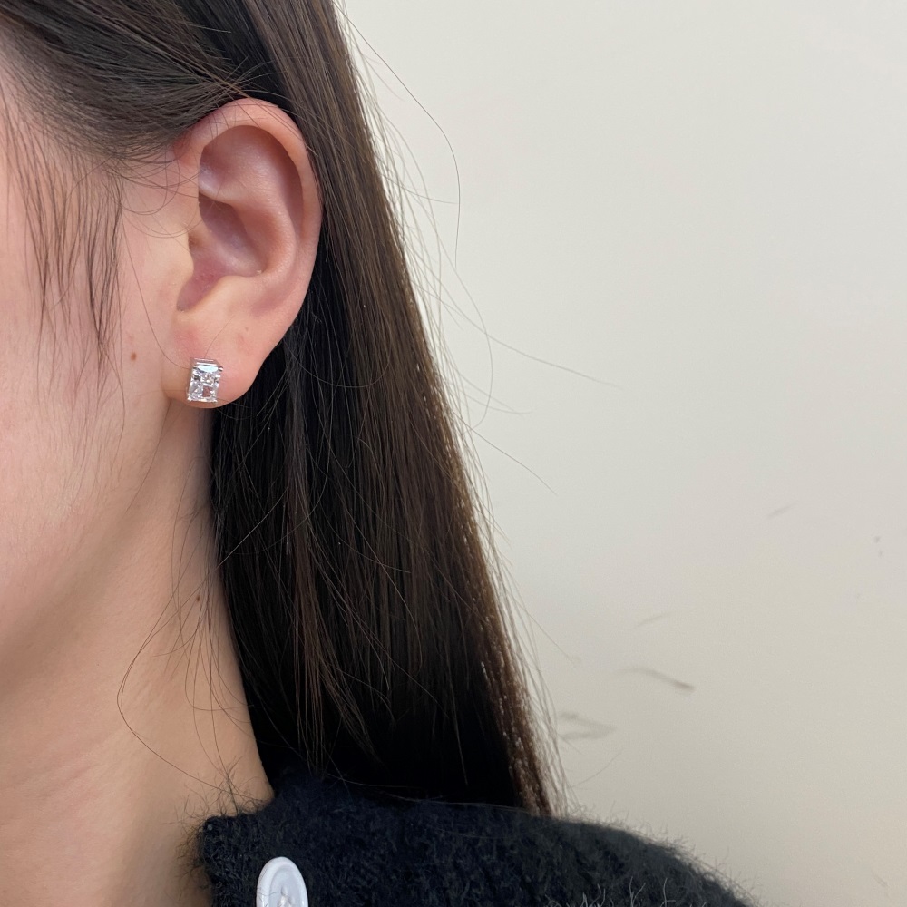 Alice 1ct Diamond like Sterling Silver Stud Earrings