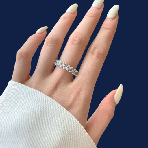 JANE 0.25 CARAT DIAMOND-LIKE STERLING SILVER RING