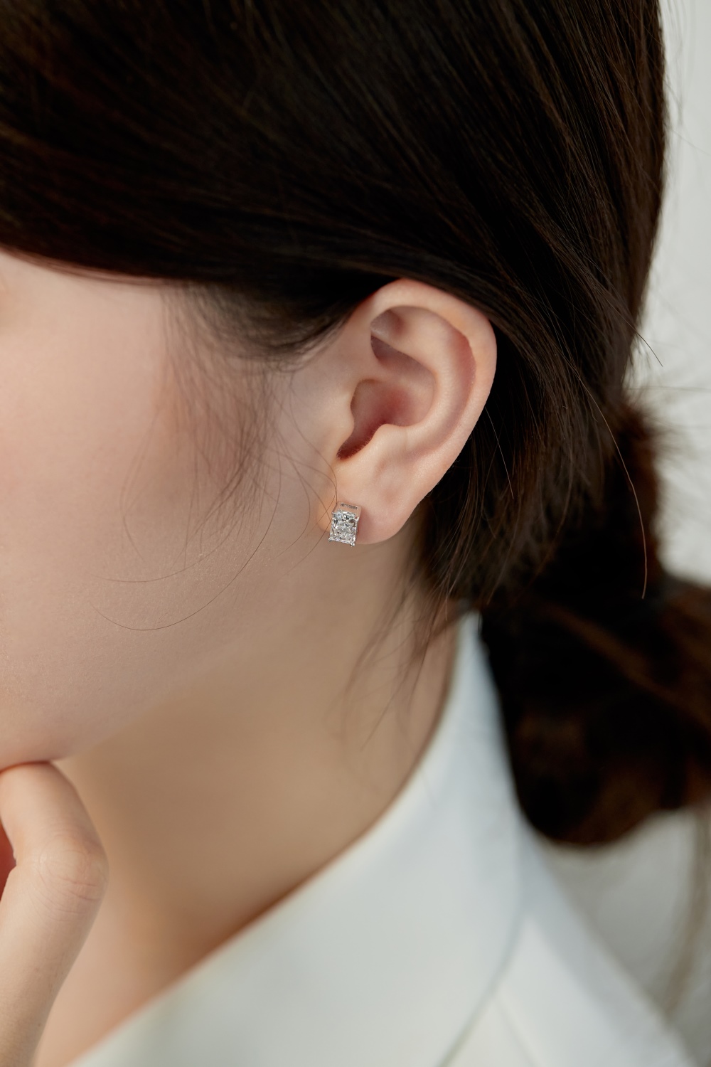 Alice 1ct Diamond like Sterling Silver Stud Earrings