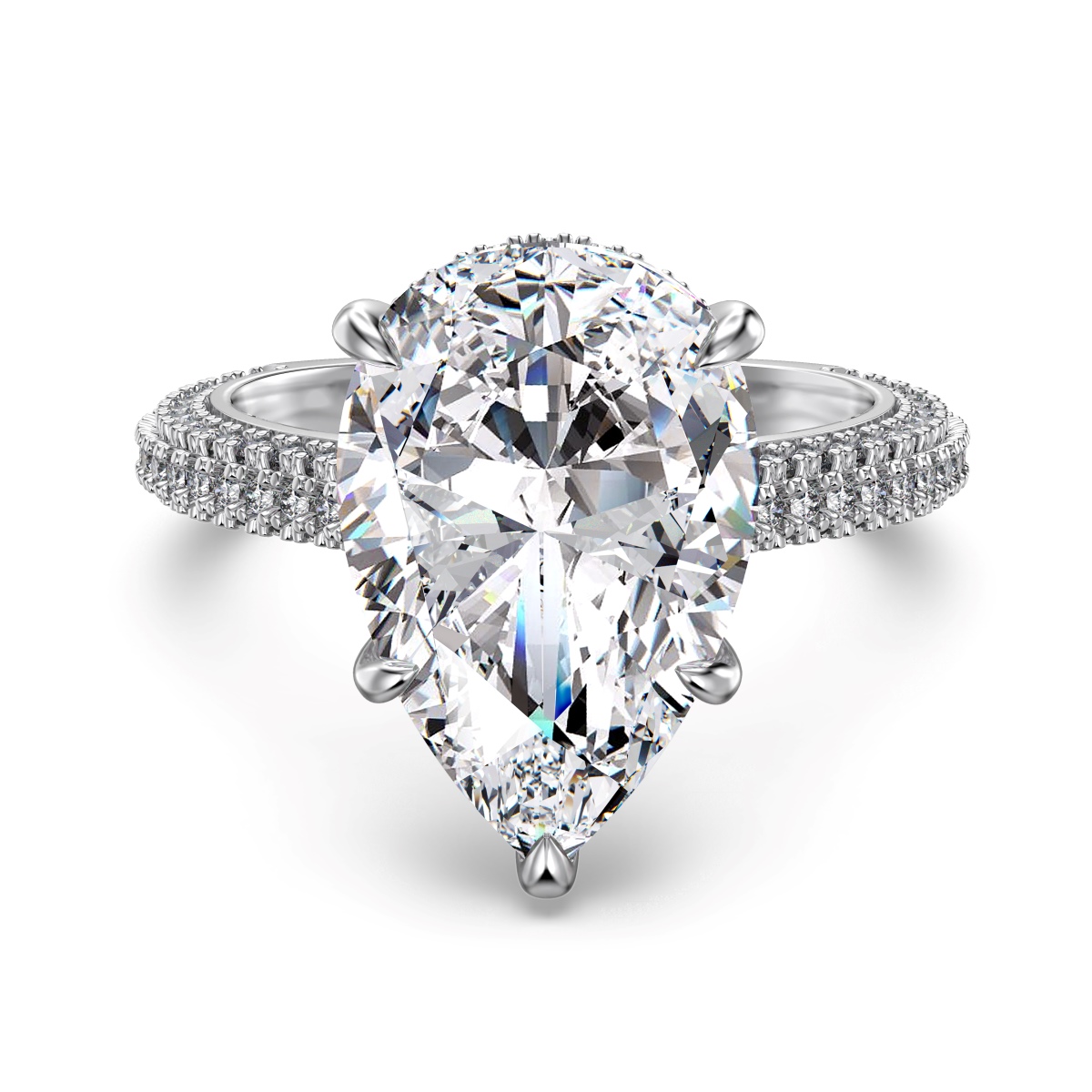 HELEN 5 CARAT DIAMIND-LIKE STERLING SILVER RING