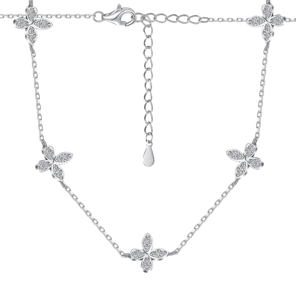 Amy Butterfly Sterling Silver Necklace  