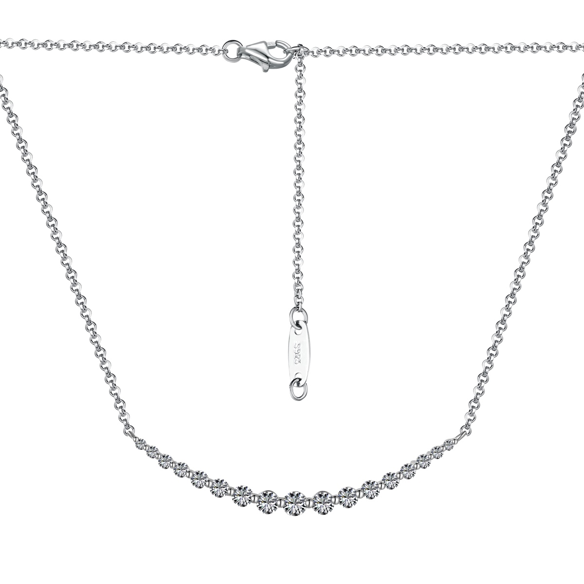 Kate Multi-Shine Sterling Silver Necklace 