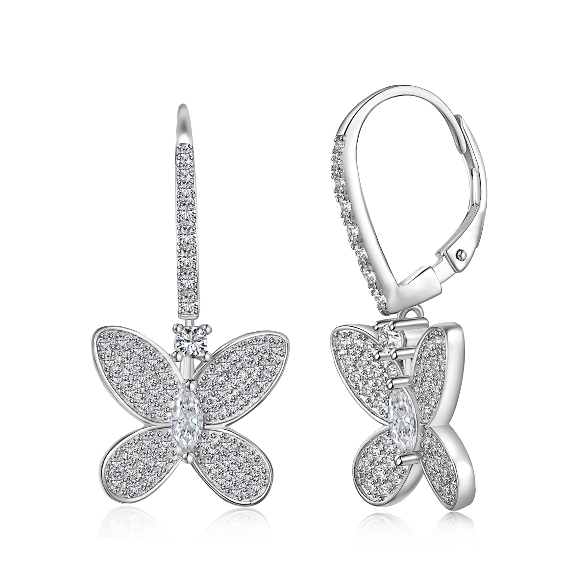 Amy Butterfly Sterling Silver Earrings 