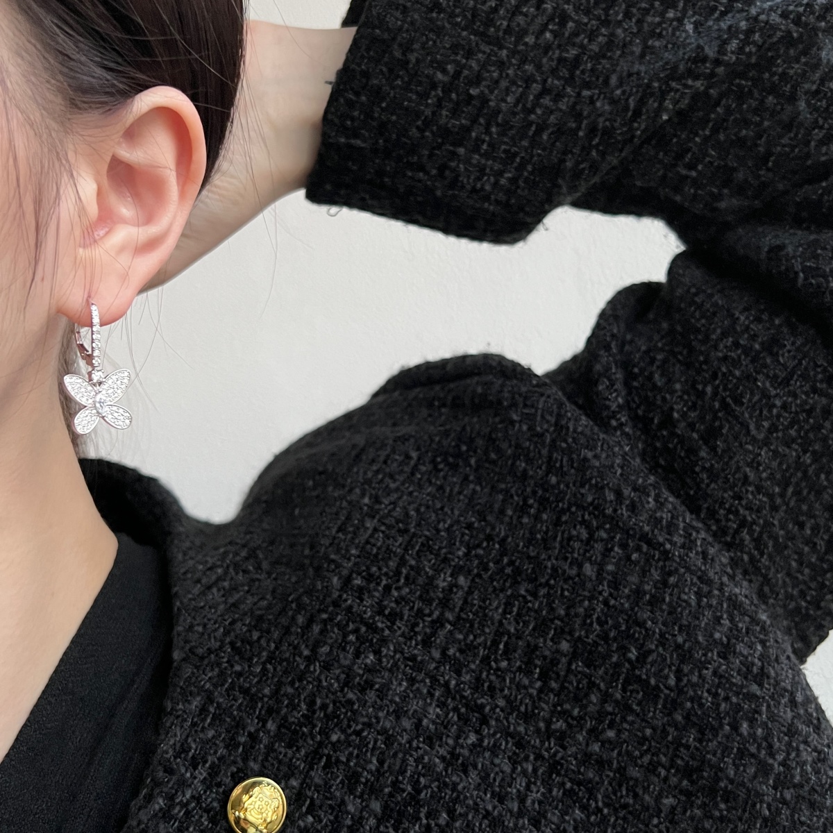 Amy Butterfly Sterling Silver Earrings 