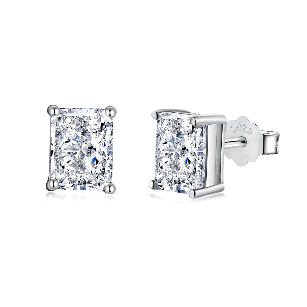 Alice 1ct Diamond like Sterling Silver Stud Earrings