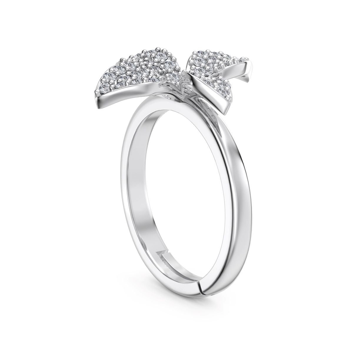 LILY FLORAL STERLING SILVER RING