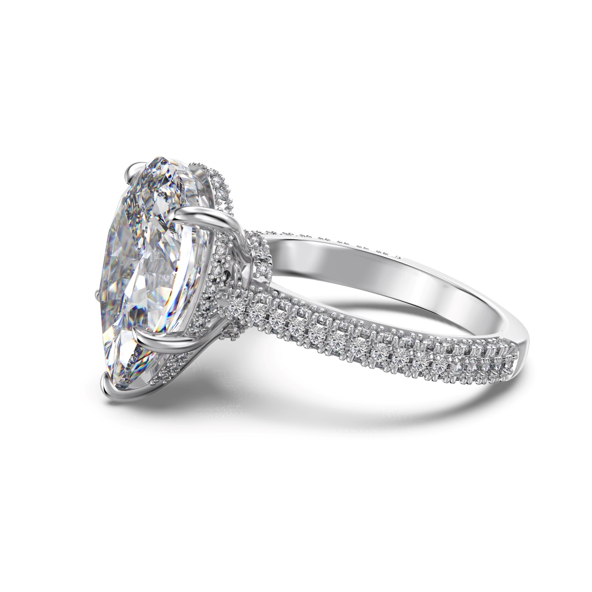 HELEN 5 CARAT DIAMIND-LIKE STERLING SILVER RING