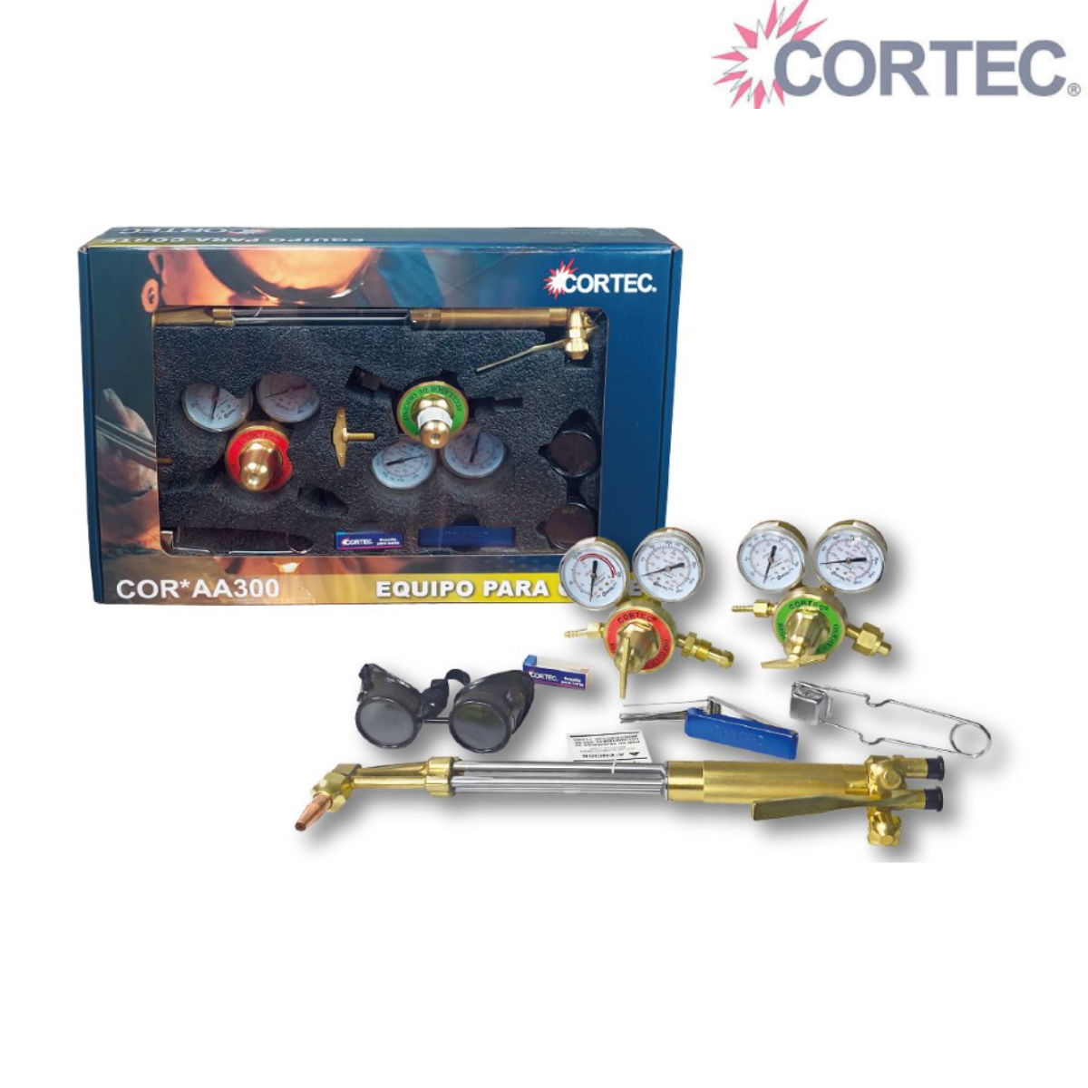 Equipo para corte por oxiacetileno 18″ – Modelo AA300 – Tipo Harris – Cortec