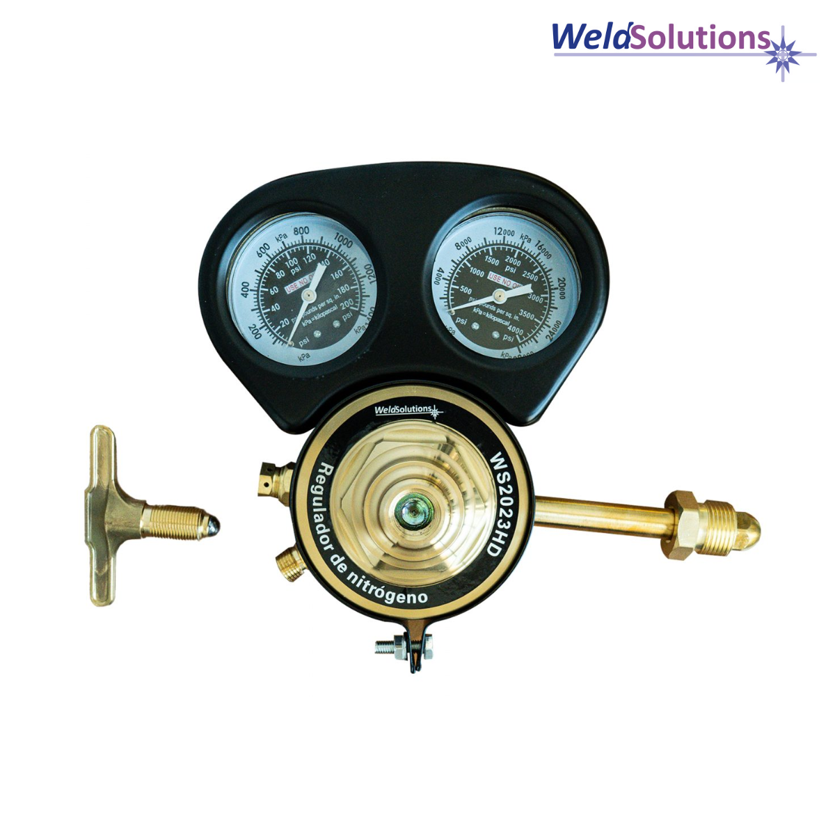 Regulador Nitrógeno con Niple 3″ – WeldSolutions
