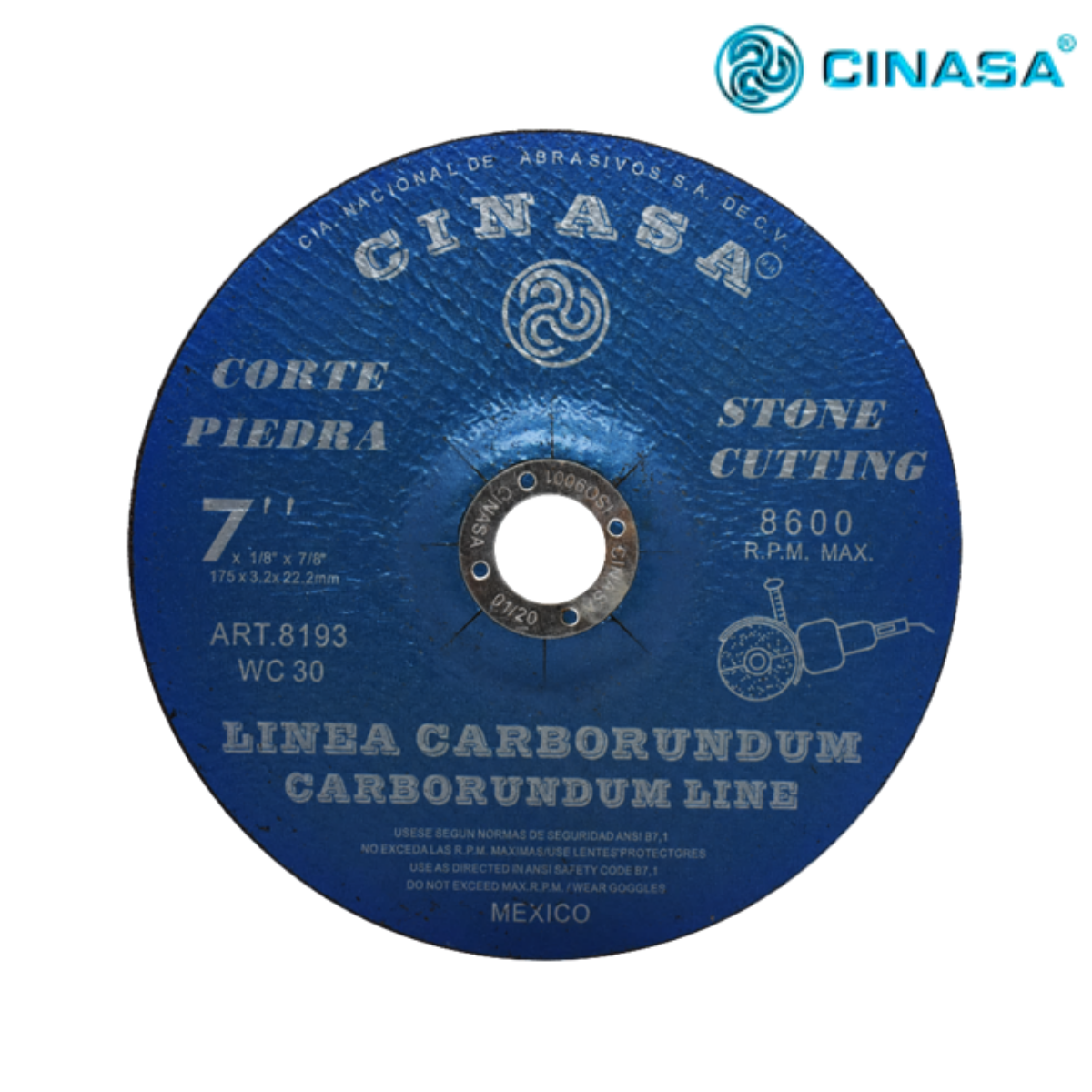 Disco Tipo 27 para Corte de Piedra – Clave 8193