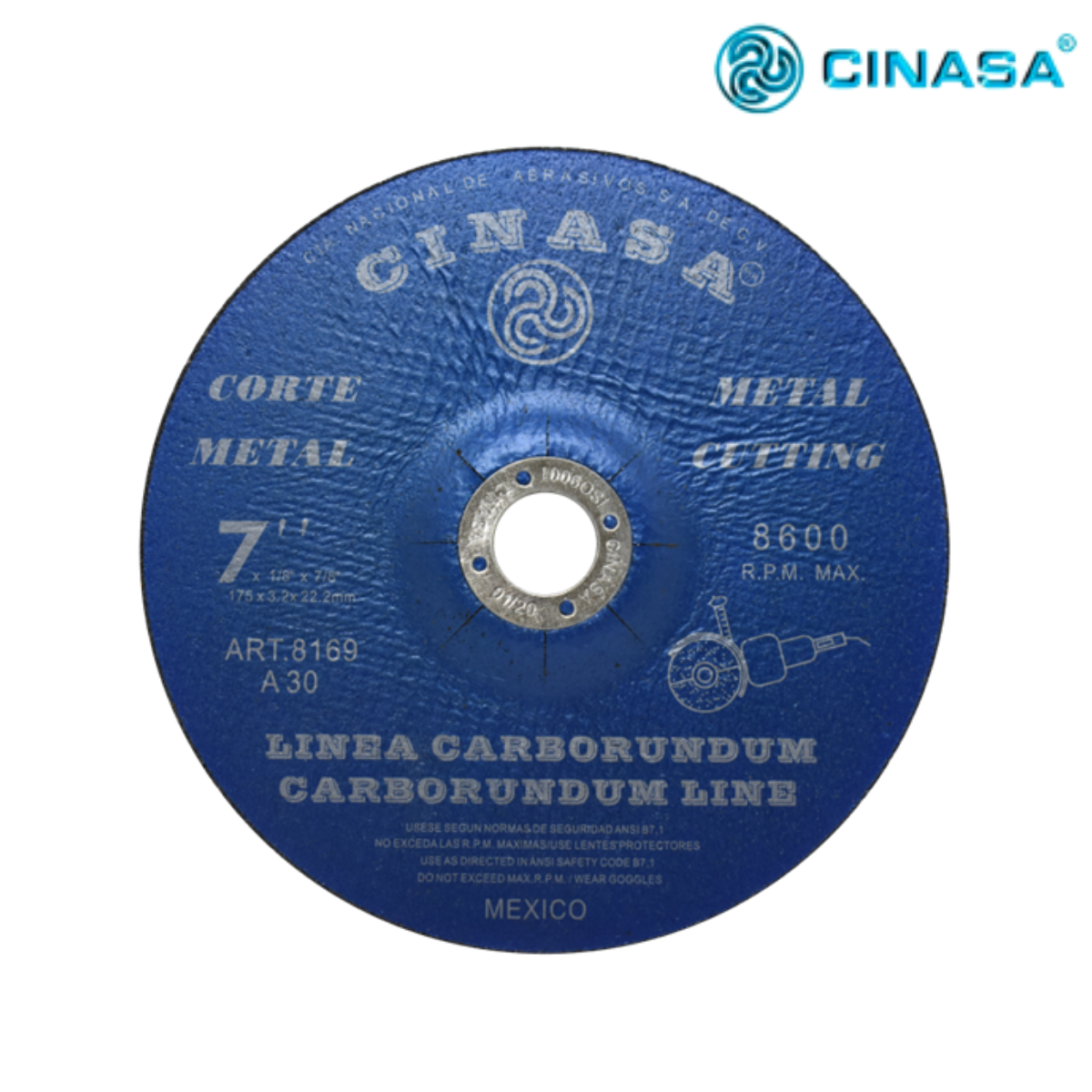 Disco Tipo 27 para Corte de Metales – Clave 8169