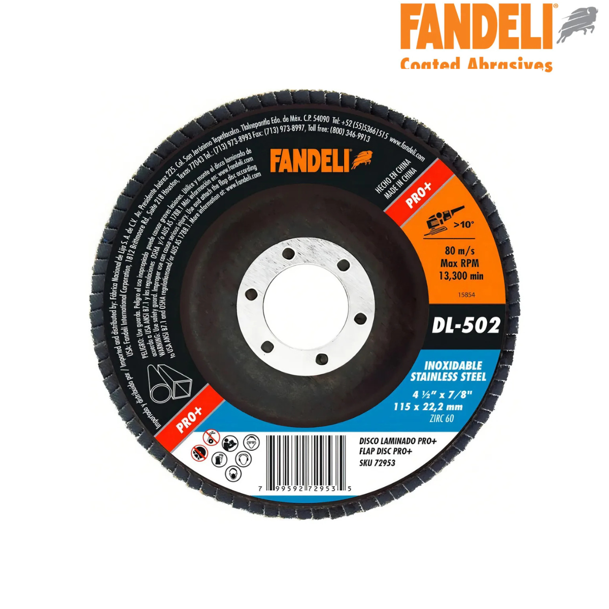 Disco Laminado FANDELI PRO+ Z-60 4½” DL-502