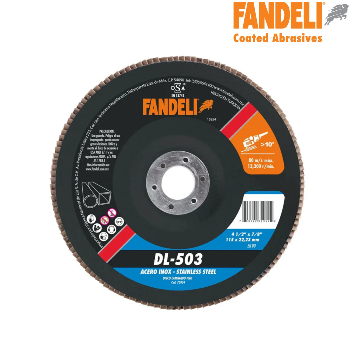 Disco Laminado FANDELI PRO+ Z-80 4½” DL-503
