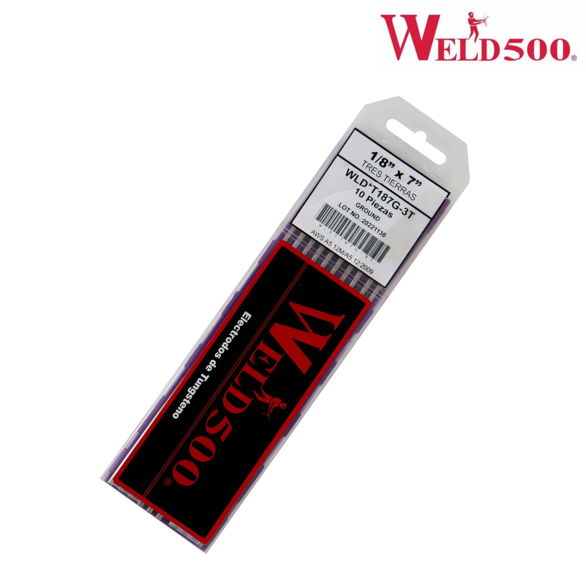 Electrodo de Tungsteno 3 Tierras WELD500 1/8"