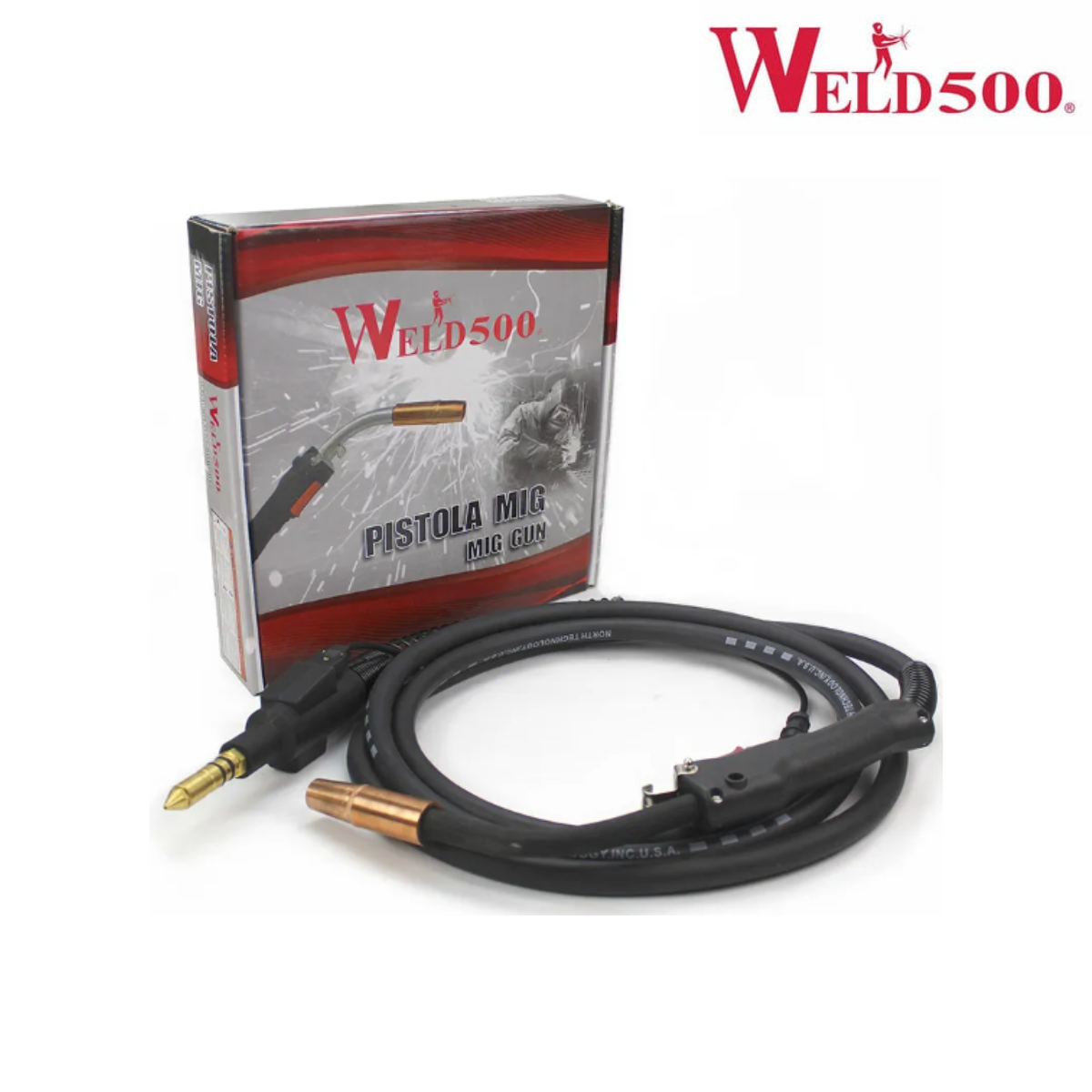 Pistola MIG KM515 Tipo Tweco – Weld500 (500/450 Amperes)