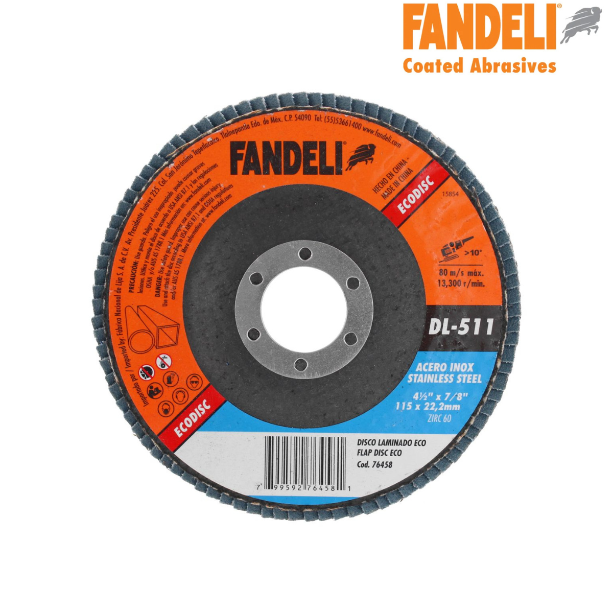 Disco Laminado FANDELI ECO Z-60 4½” DL-511