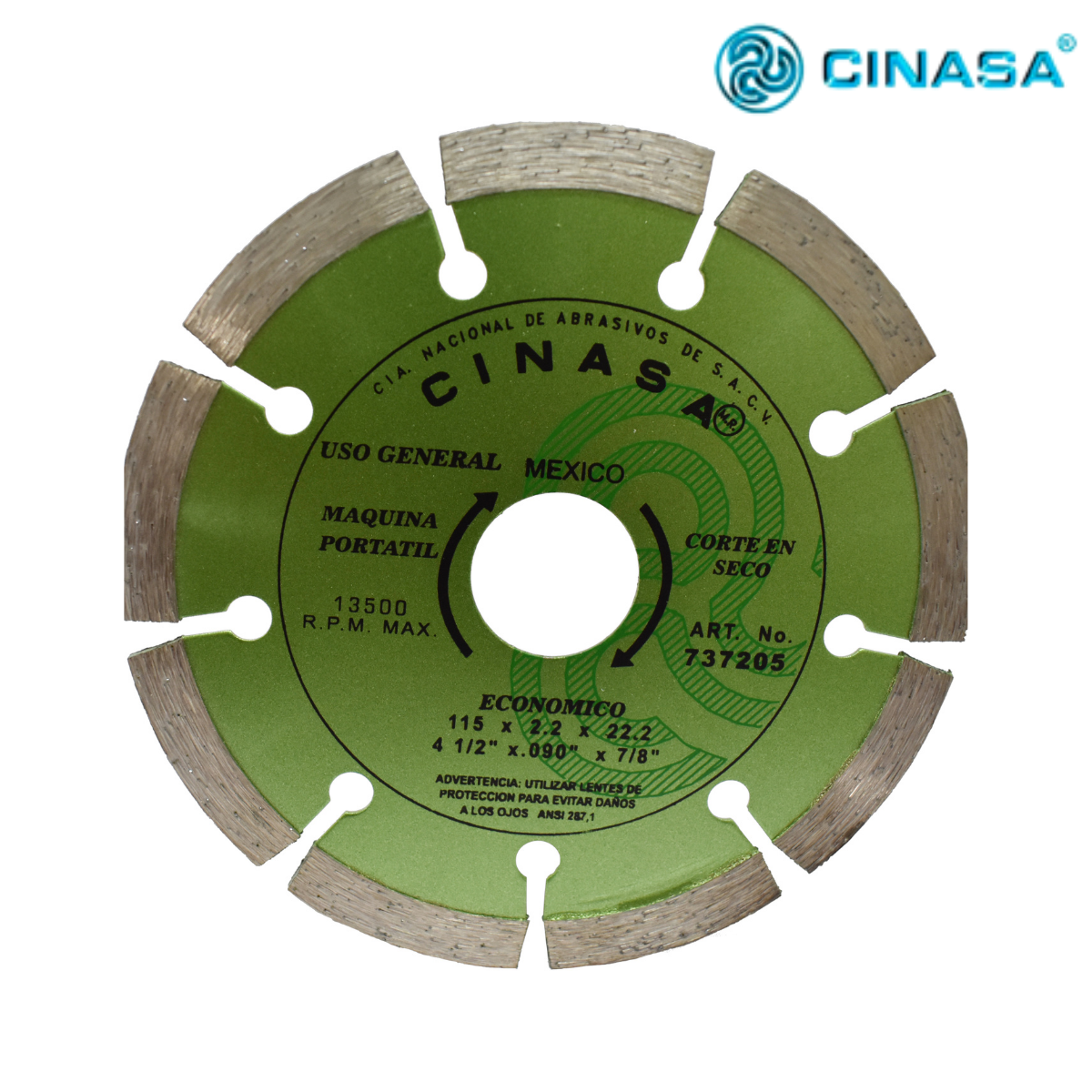 Disco de Diamante Segmentado para Obra General – Clave 737205