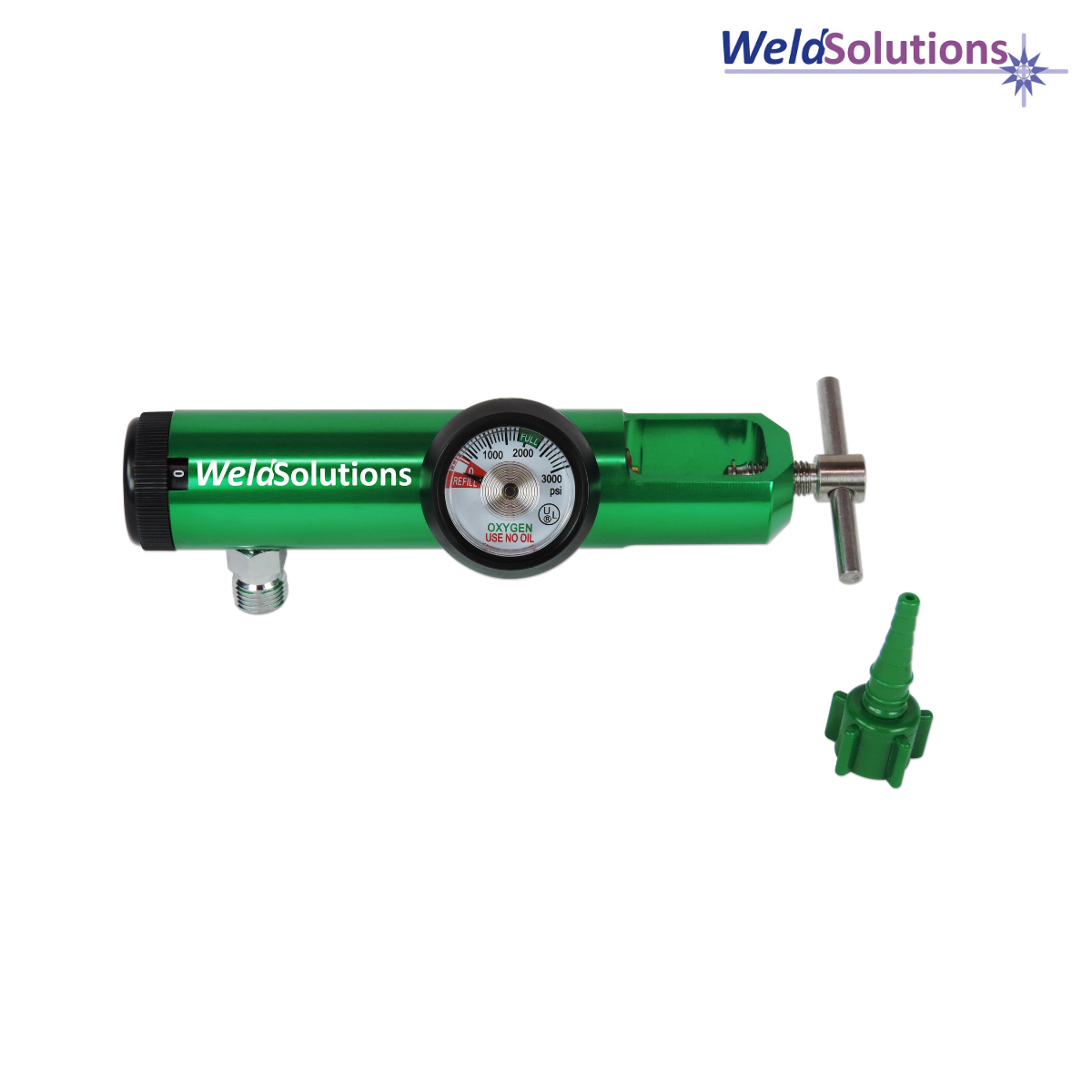Regulador Oxígeno Medicinal Tipo Pluma – WeldSolutions