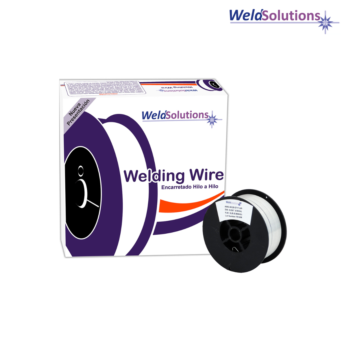 Alambre Tubular Autoprotegido WeldSolutions .035″ 1Kgs