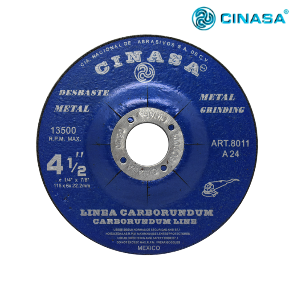 Disco Tipo 27 para Desbaste de Metal – Clave 8011