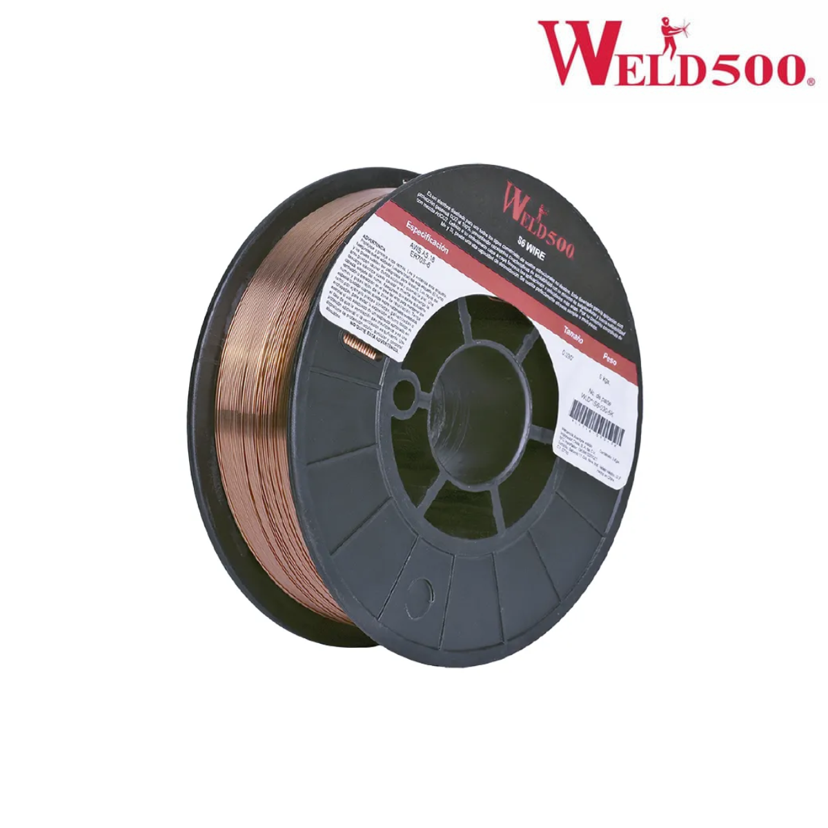 Alambre Sólido WELD500 Tipo ER70S-6 .035 5k