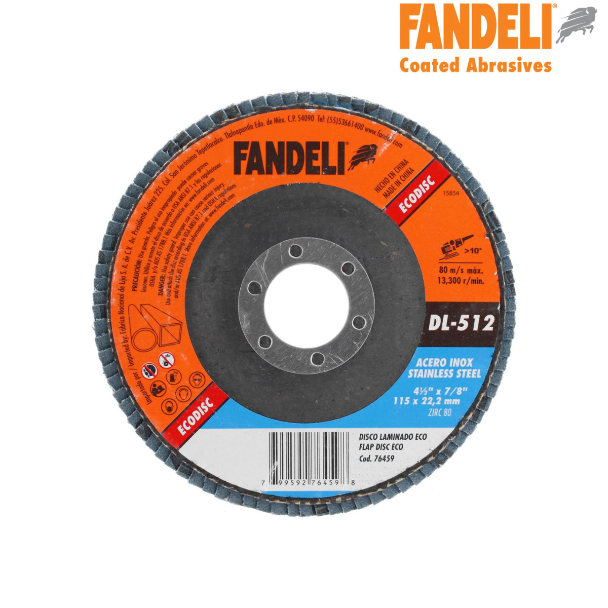 Disco Laminado FANDELI ECO Z-80 4½” DL-512
