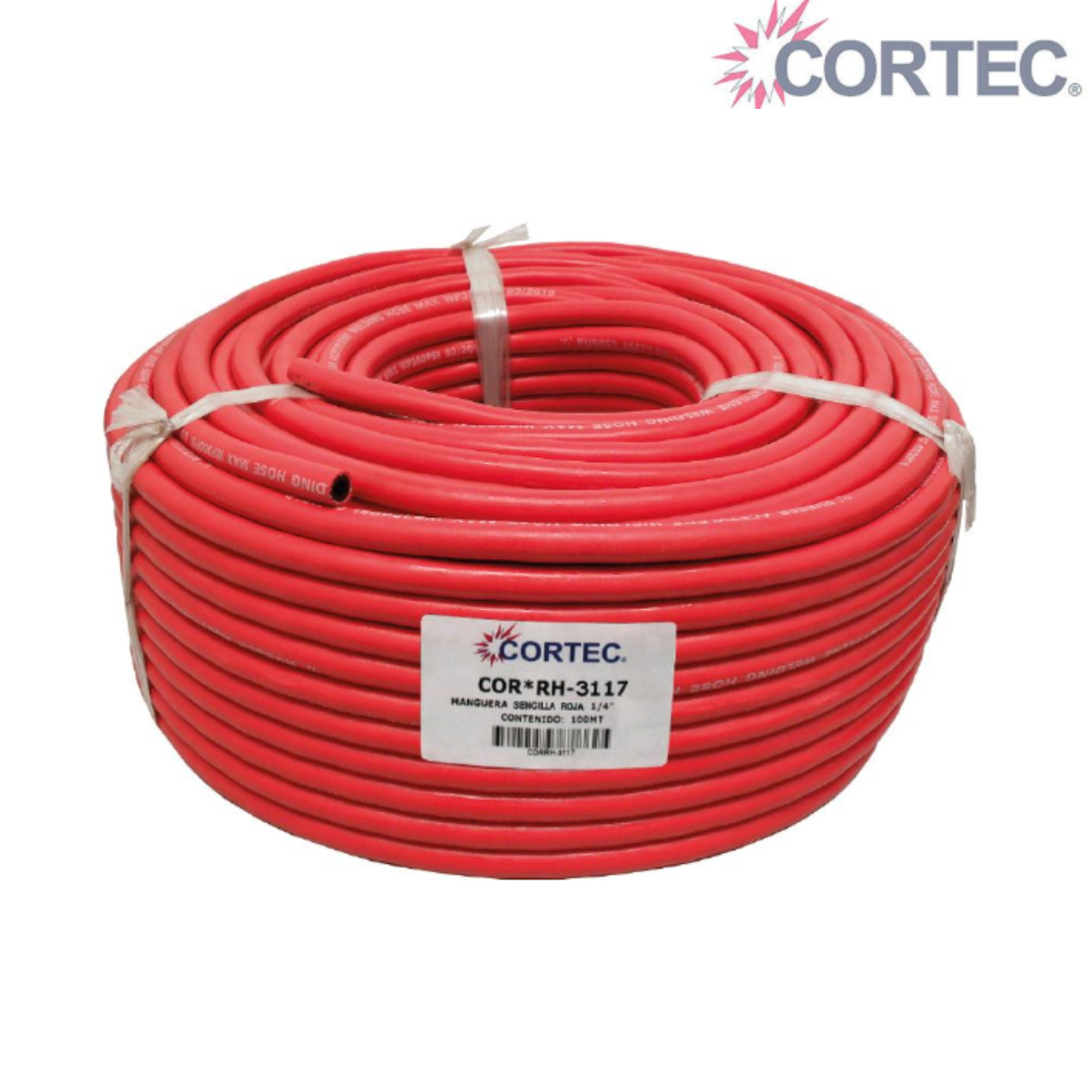 Manguera sencilla roja 1/4″ Grado R – Cortec