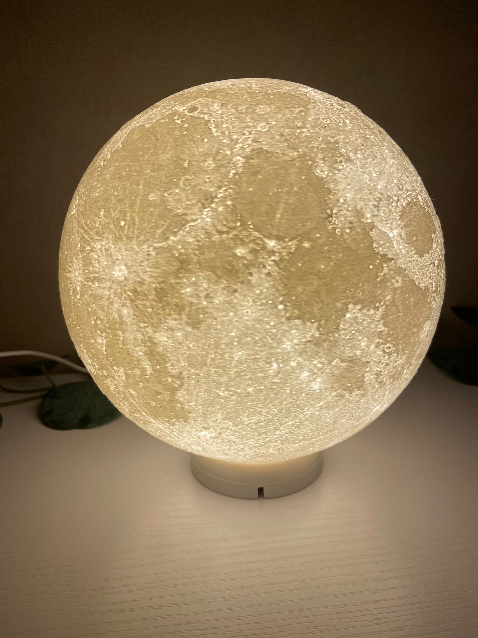 3D-gedruckte Planetenlampe