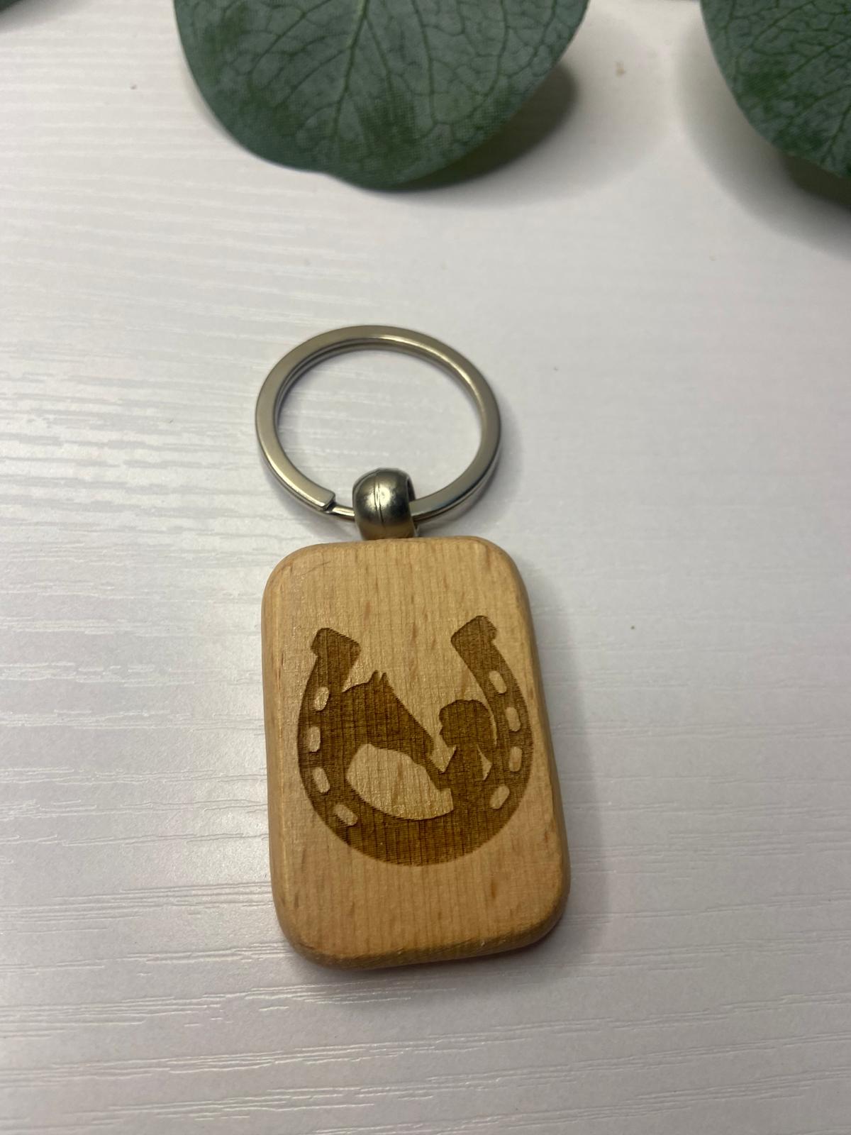 Schlüsselanhänger mit Pferdemotiv