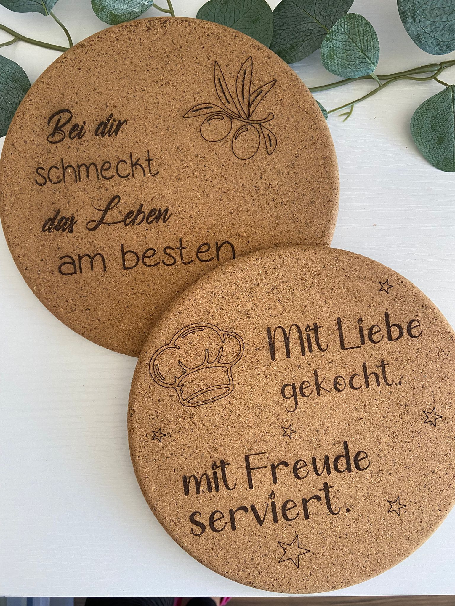 Topfuntersetzer aus Kork